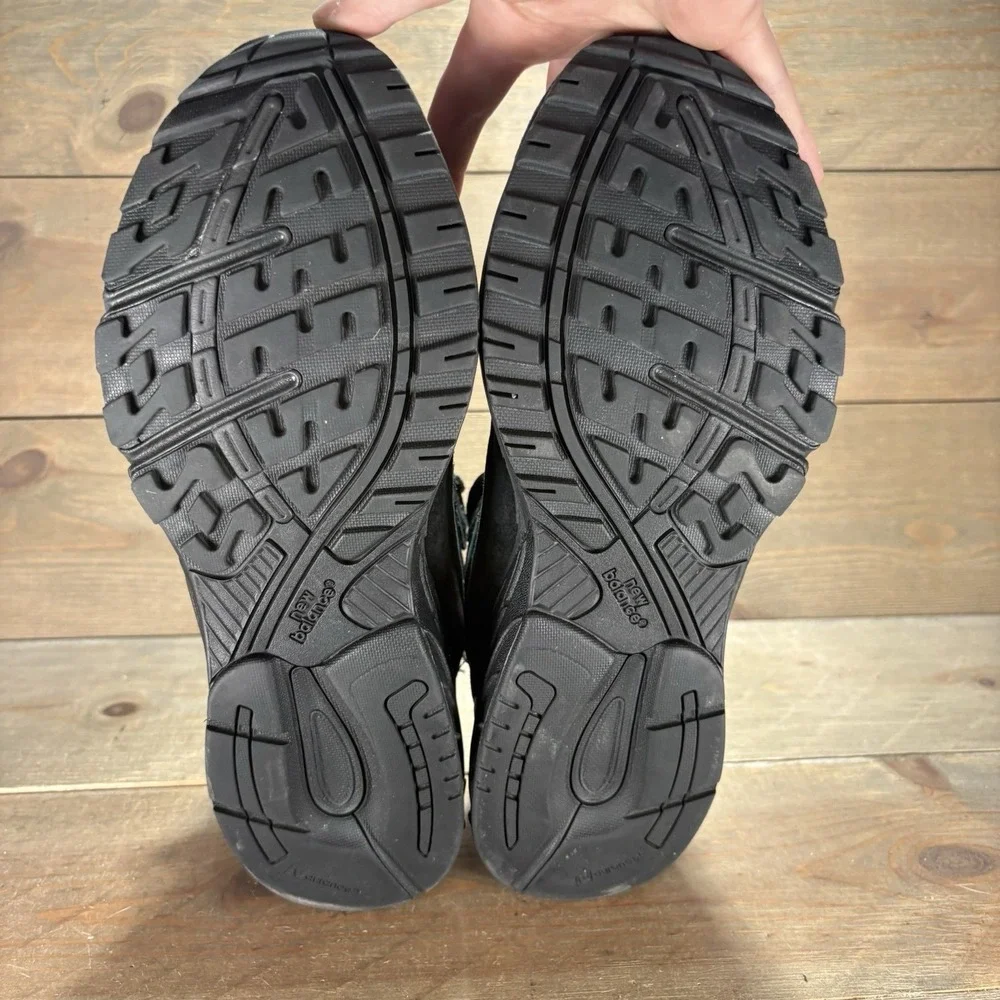 new balance 993 mens size 9.5 shoes black suede athletic running sneakers
